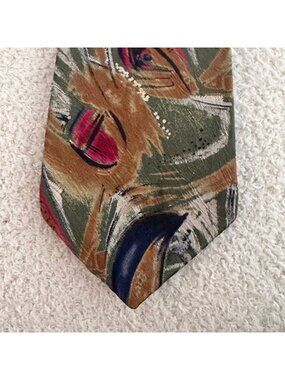 Hardy Amies Luxury Abstract Silk Designer Necktie London Vintage